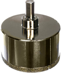 Коронка алмазная по керамике Trio Diamond 400055, 55x35 мм, центрирующее сверло, трехгранный хвостовик