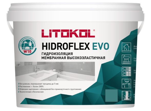 Гидроизоляционная мастика Litokol Hidroflex, 10 кг