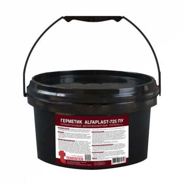 Герметик полиуретановый Temonten Alfaplast-725 ПУ, цвет супербелый, 10 л