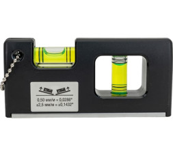 Уровень строительный магнитный Kraftool 1-34861-010, 100 мм, 2 глазка