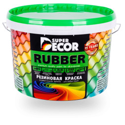 Краска резиновая Rubber Super Decor, RAL 9003, белый, 40 кг