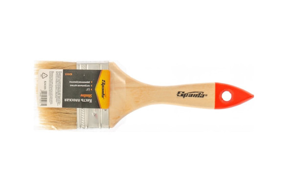 Кисть плоская Sparta Стандарт 824355, 2,5&amp;quot; (63 мм), натуральная щетина, деревянная ручка