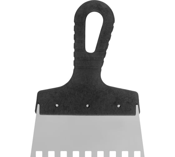 Шпатель зубчатый из нержавеющей стали Сибртех 85471, 150 мм, зуб 8х8