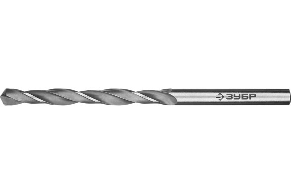 Сверло по металлу Зубр Проф-В Профессионал 29621-4, 4,0х43х75 мм, Р6М5, класс В, цилиндрический хвостовик