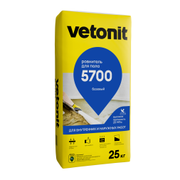 Базовый ровнитель Vetonit 5700, 25 кг