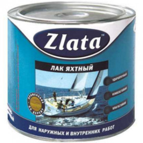 Лак яхтный глянцевый Zlata, 0,9 л
