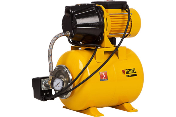 Насосная станция автоматическая Denzel PS1100C 97311, 1100 Вт, чугунный корпус