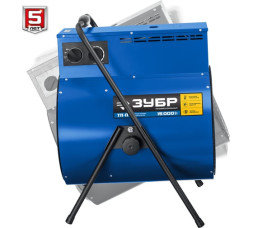 Пушка тепловая электрическая Зубр Профессионал ТП-П15, 15,0 кВт, 380В, круглая