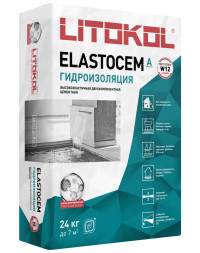 Гидроизоляционный состав Litokol Elastocem А, 24 кг