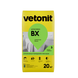 Цементная шпатлевка Vetonit ВХ, цвет серый, 20 кг