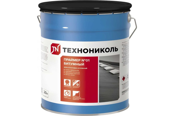 Праймер битумный ТехноНИКОЛЬ №01, ведро 20 л