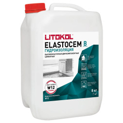 Добавка к гидроизоляции Litokol Elastocem В, 8 кг