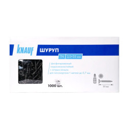 Саморез ГКЛ+Металл 3,5х35 мм КНАУФ-Шуруп TN 35 (1000 шт.)
