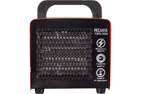 Пушка тепловая электрическая Ресанта 67/1/21, 2,0 кВт, 220В, поток-120 м3/ч, тепловентилятор